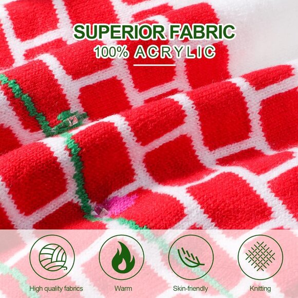 Light Up Hat Beanie Knit Cap, Colorful LED Xmas Christmas Beanie main image 7